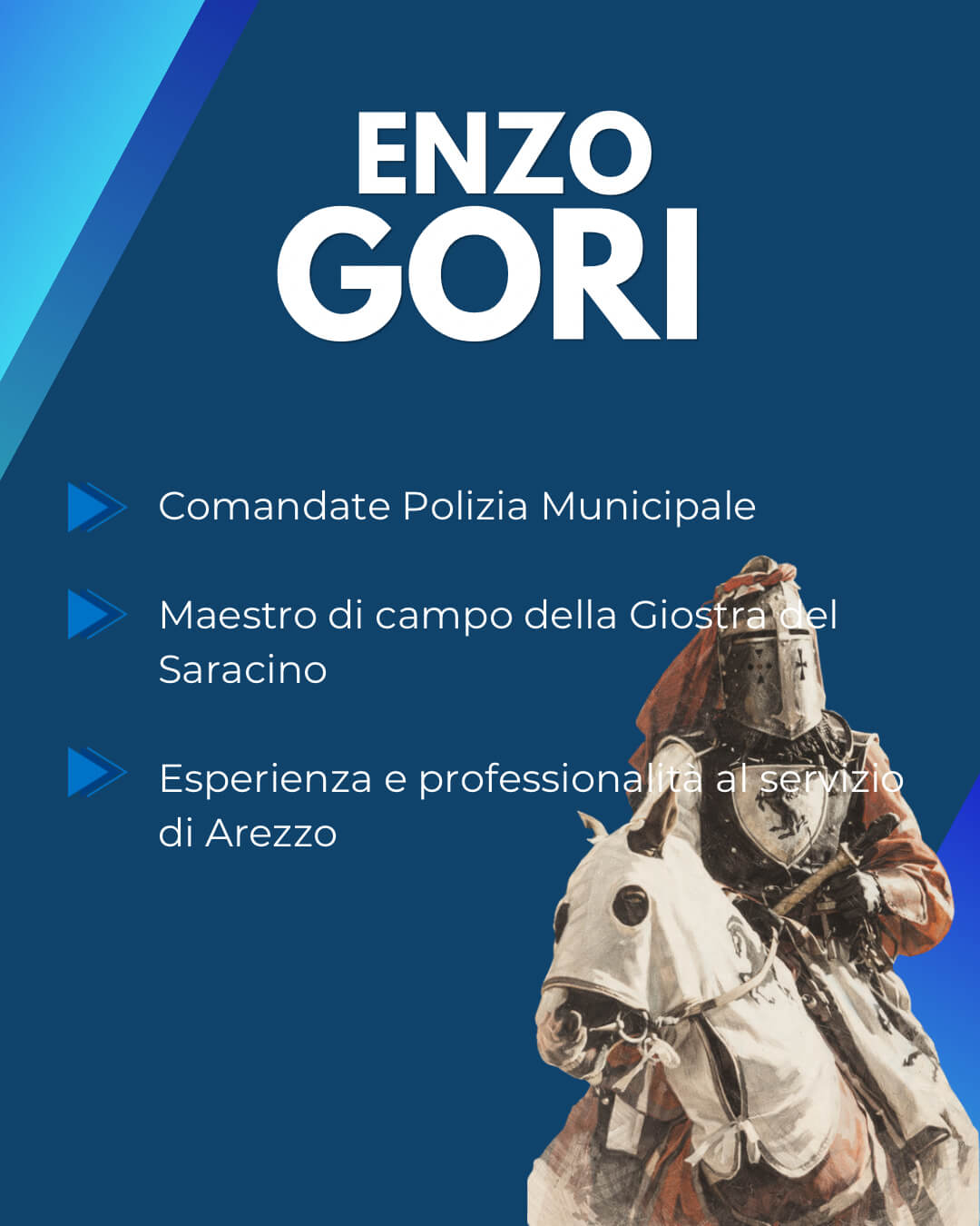 Enzo Gori - Esperienza e professionalità al servizio di Arezzo